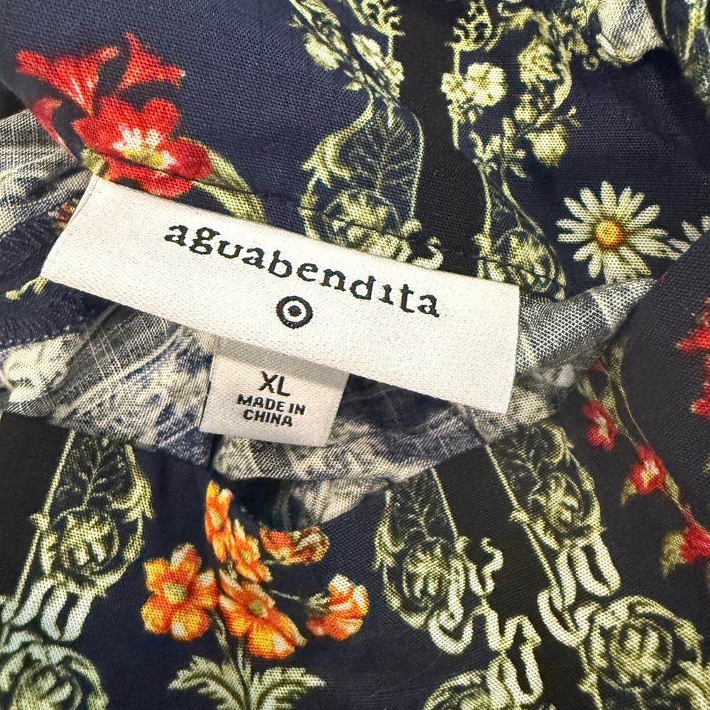 Agua Bendita Navy Floral Mini Dress - Picture 9 of 10